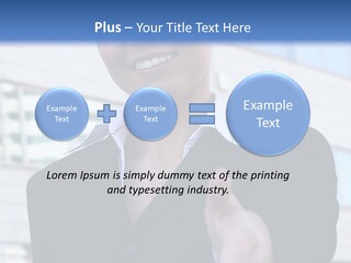Success Negotiating Person PowerPoint Template