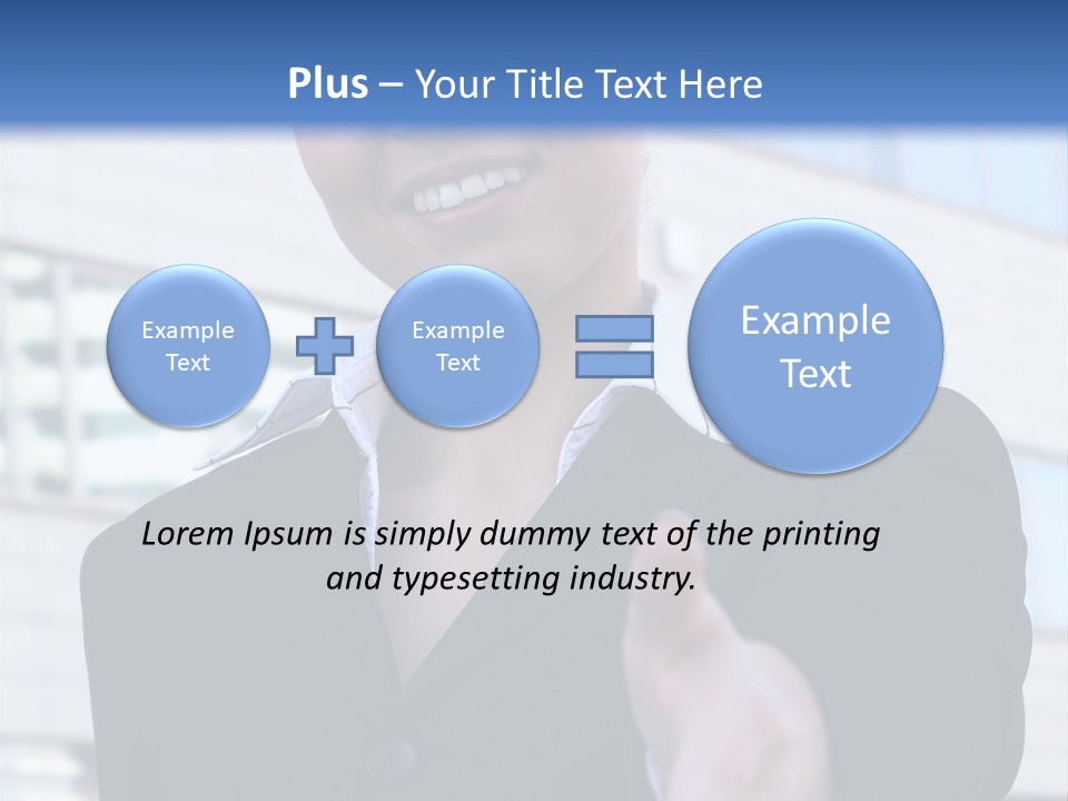 Success Negotiating Person PowerPoint Template