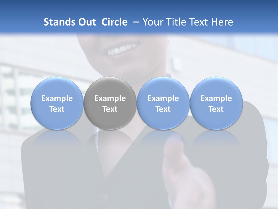 Success Negotiating Person PowerPoint Template