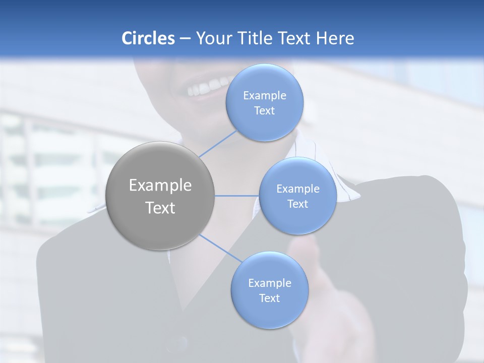 Success Negotiating Person PowerPoint Template