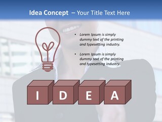 Success Negotiating Person PowerPoint Template