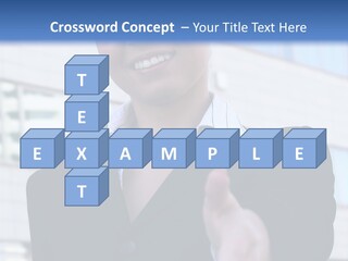 Success Negotiating Person PowerPoint Template