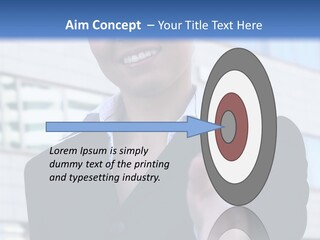 Success Negotiating Person PowerPoint Template