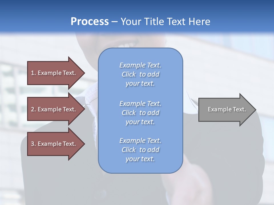 Success Negotiating Person PowerPoint Template