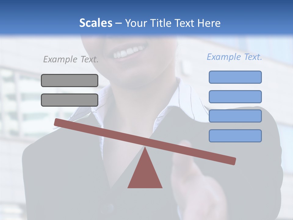 Success Negotiating Person PowerPoint Template