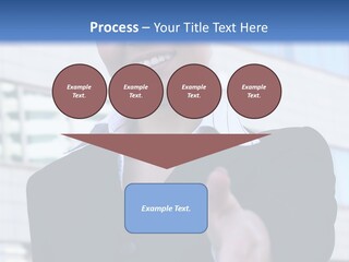 Success Negotiating Person PowerPoint Template