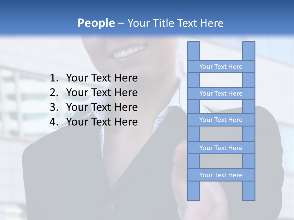 Success Negotiating Person PowerPoint Template