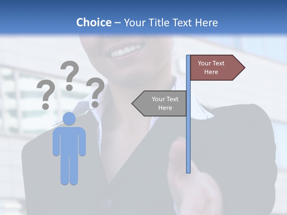 Success Negotiating Person PowerPoint Template