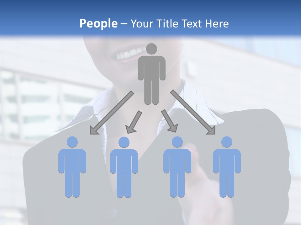 Success Negotiating Person PowerPoint Template