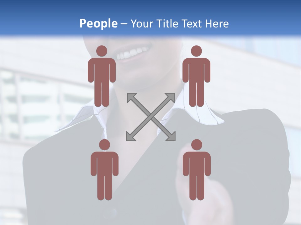 Success Negotiating Person PowerPoint Template