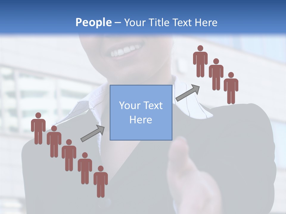 Success Negotiating Person PowerPoint Template