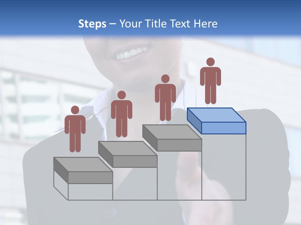 Success Negotiating Person PowerPoint Template