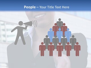 Success Negotiating Person PowerPoint Template