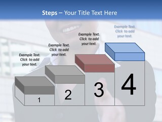 Success Negotiating Person PowerPoint Template