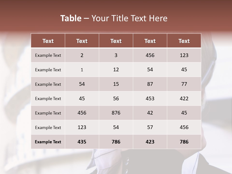 Headset Smiling Receptionist PowerPoint Template