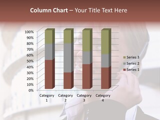 Headset Smiling Receptionist PowerPoint Template