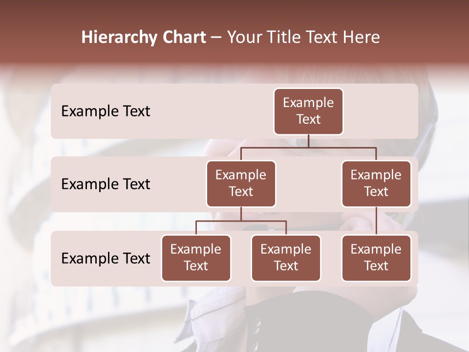 Headset Smiling Receptionist PowerPoint Template
