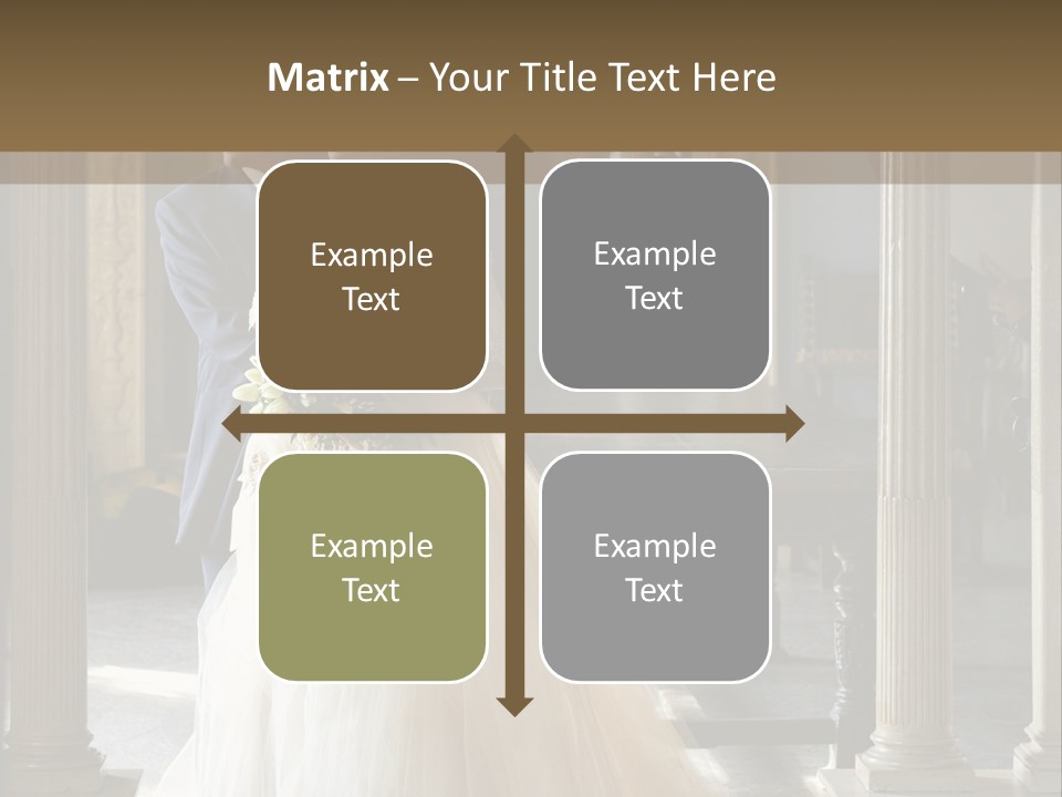 Bridegroom Bride Party PowerPoint Template