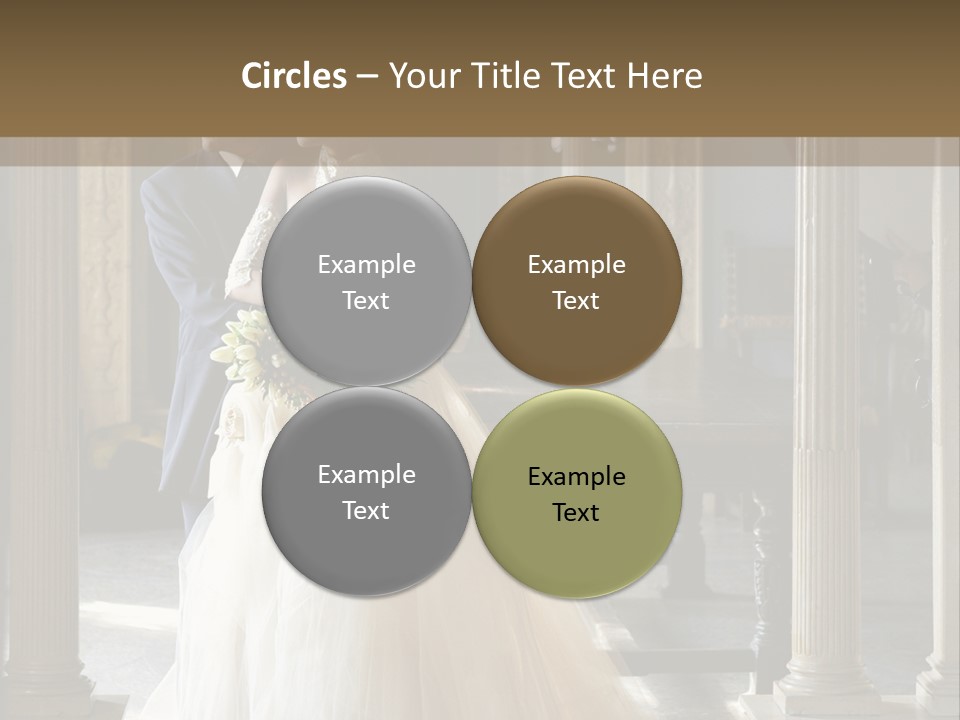 Bridegroom Bride Party PowerPoint Template
