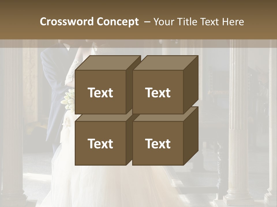 Bridegroom Bride Party PowerPoint Template