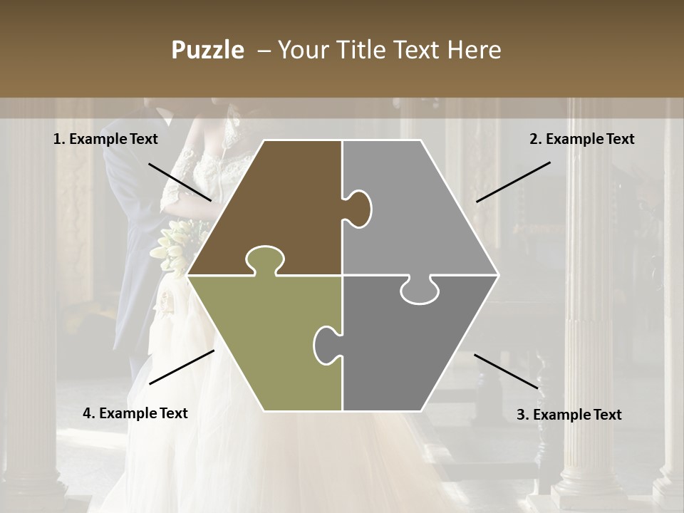 Bridegroom Bride Party PowerPoint Template