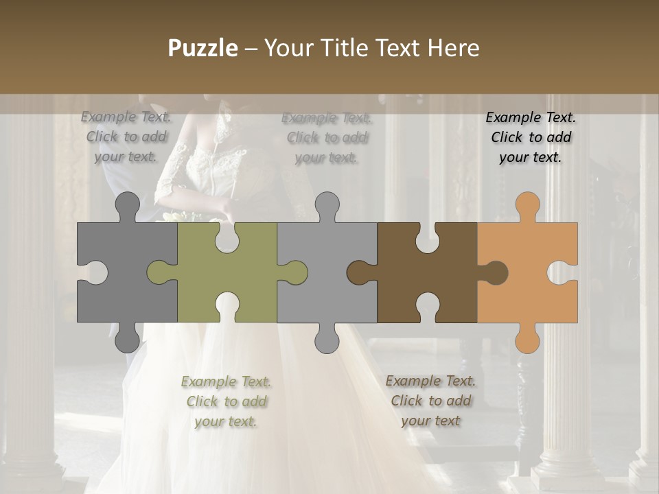 Bridegroom Bride Party PowerPoint Template
