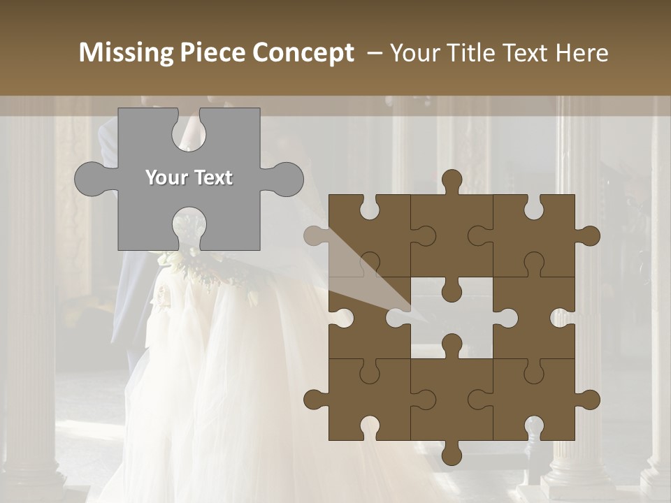 Bridegroom Bride Party PowerPoint Template