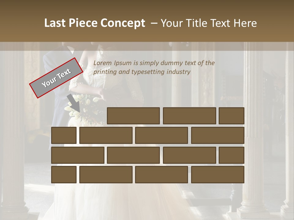 Bridegroom Bride Party PowerPoint Template