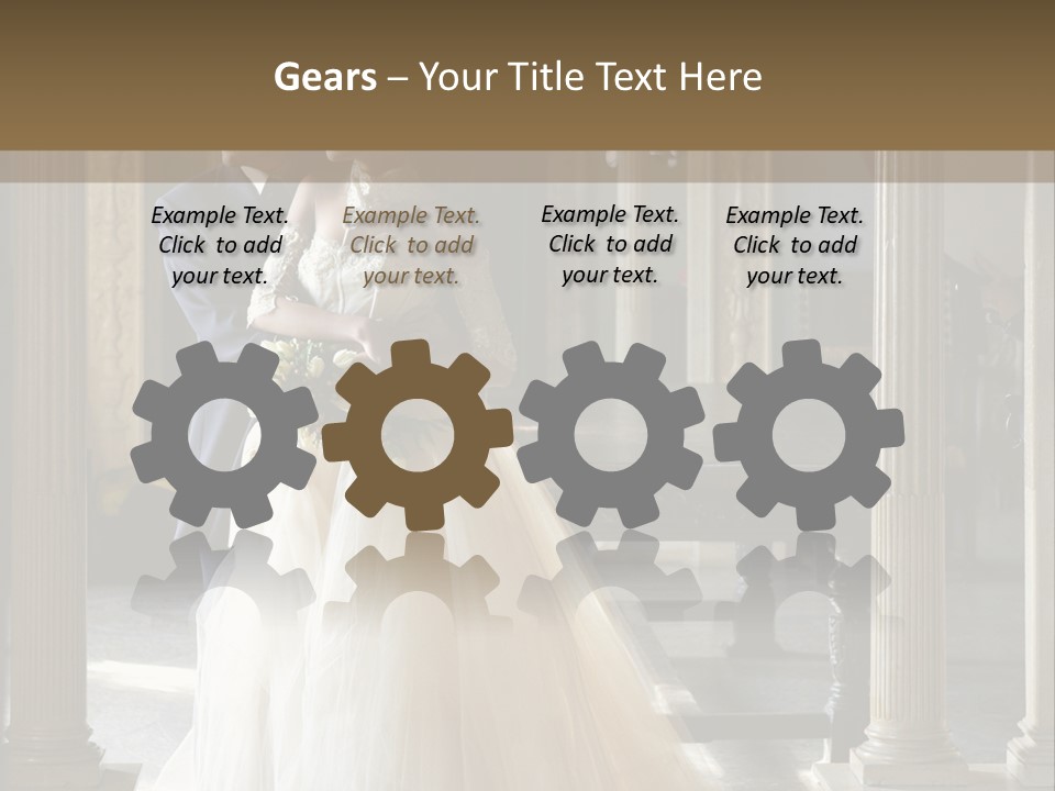 Bridegroom Bride Party PowerPoint Template
