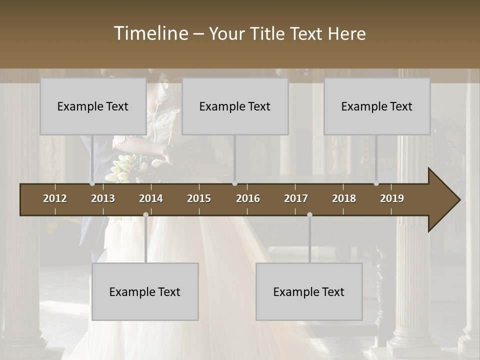 Bridegroom Bride Party PowerPoint Template