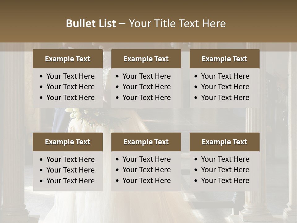 Bridegroom Bride Party PowerPoint Template