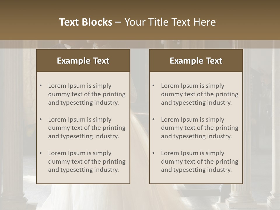 Bridegroom Bride Party PowerPoint Template