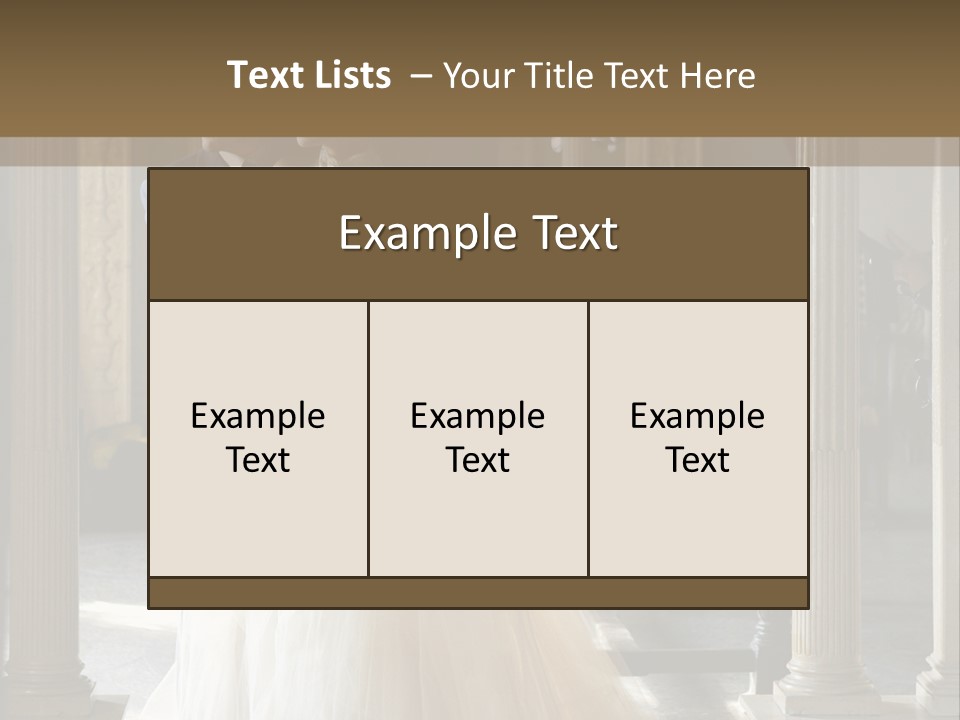 Bridegroom Bride Party PowerPoint Template