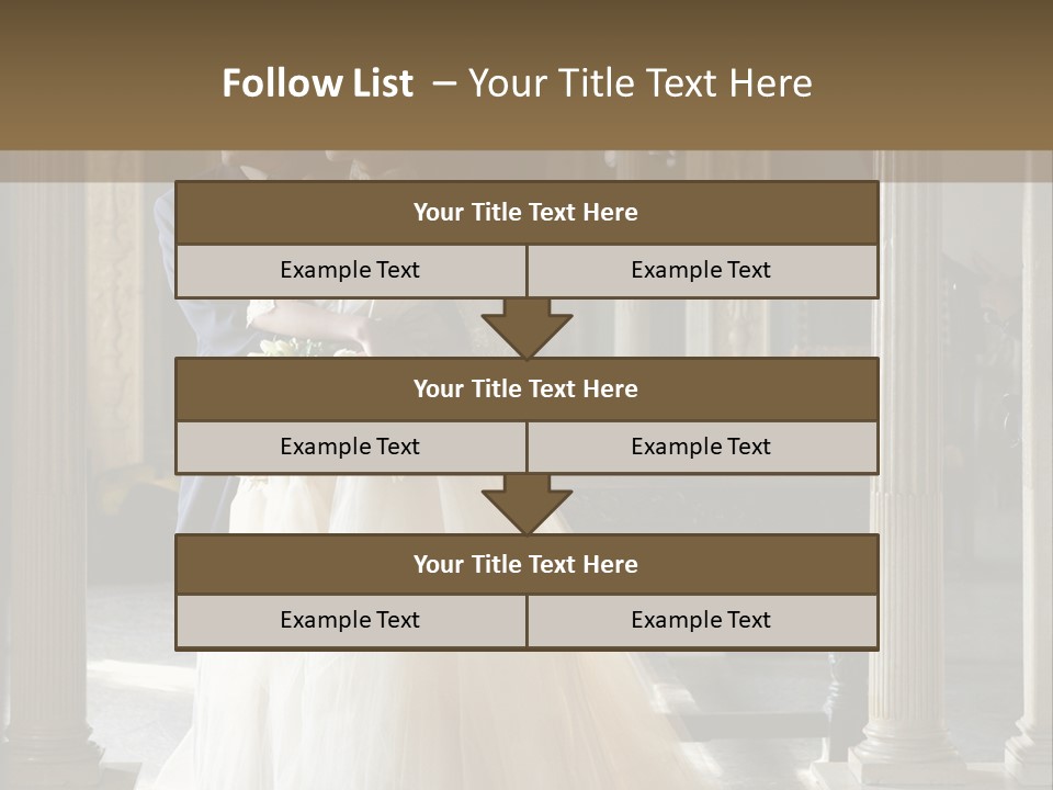 Bridegroom Bride Party PowerPoint Template