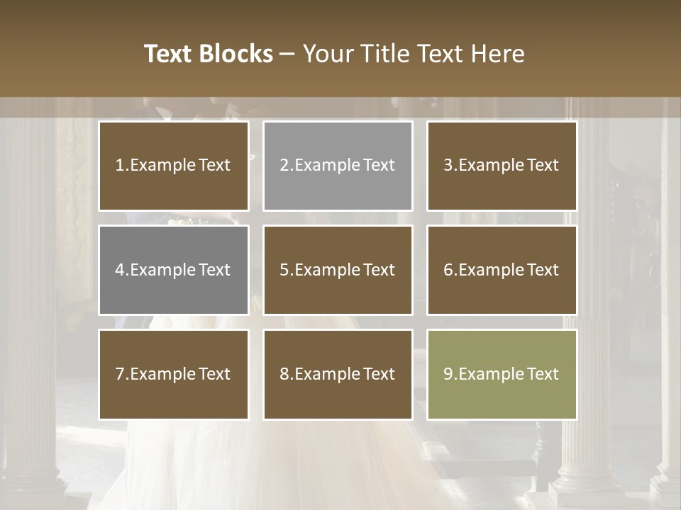 Bridegroom Bride Party PowerPoint Template