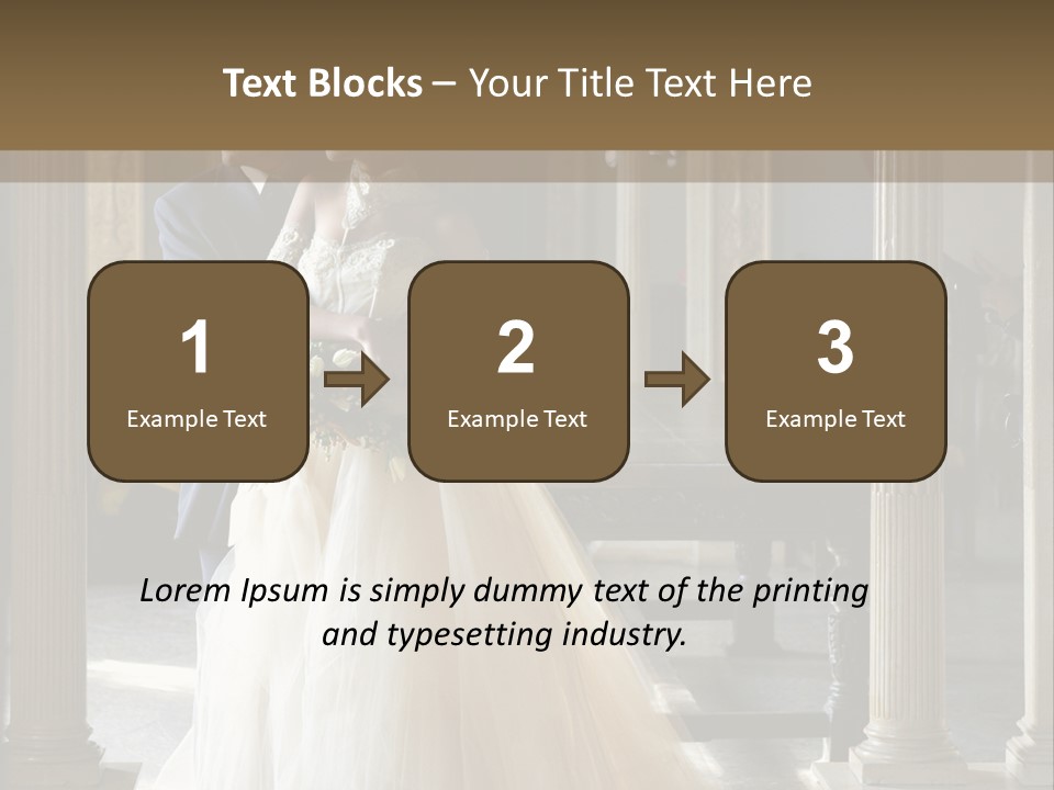 Bridegroom Bride Party PowerPoint Template