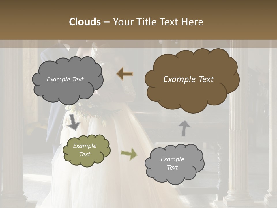 Bridegroom Bride Party PowerPoint Template