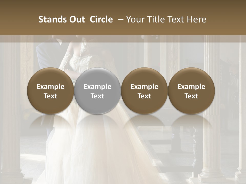 Bridegroom Bride Party PowerPoint Template