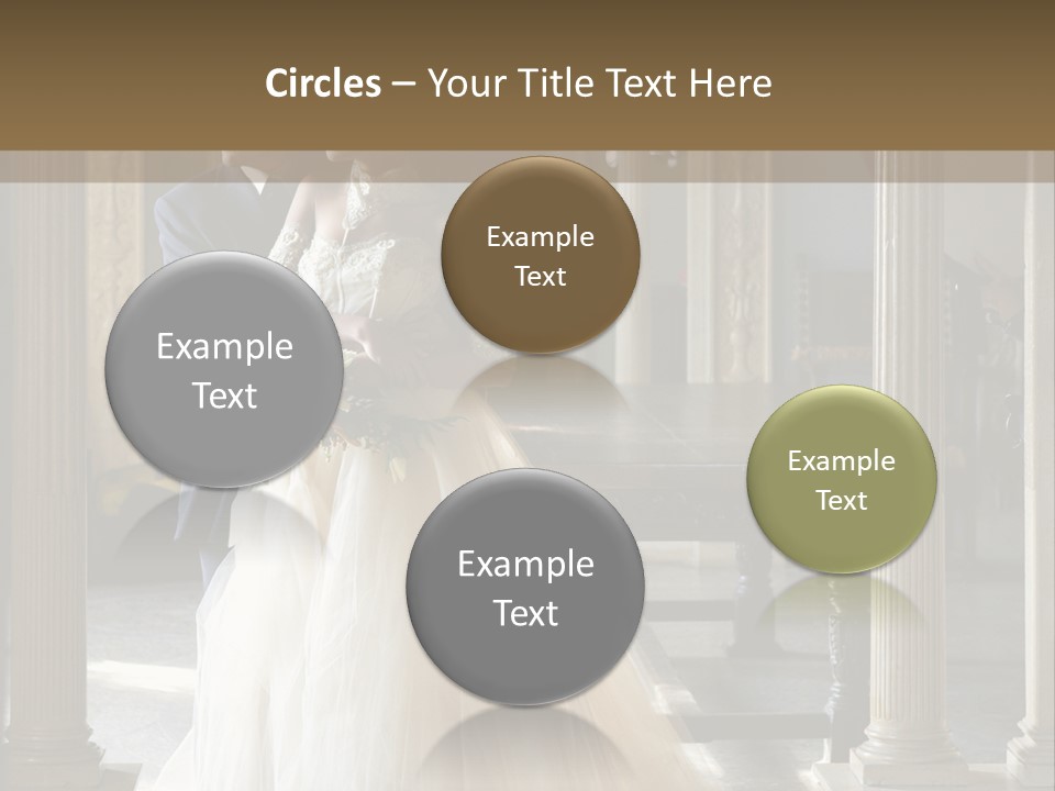 Bridegroom Bride Party PowerPoint Template