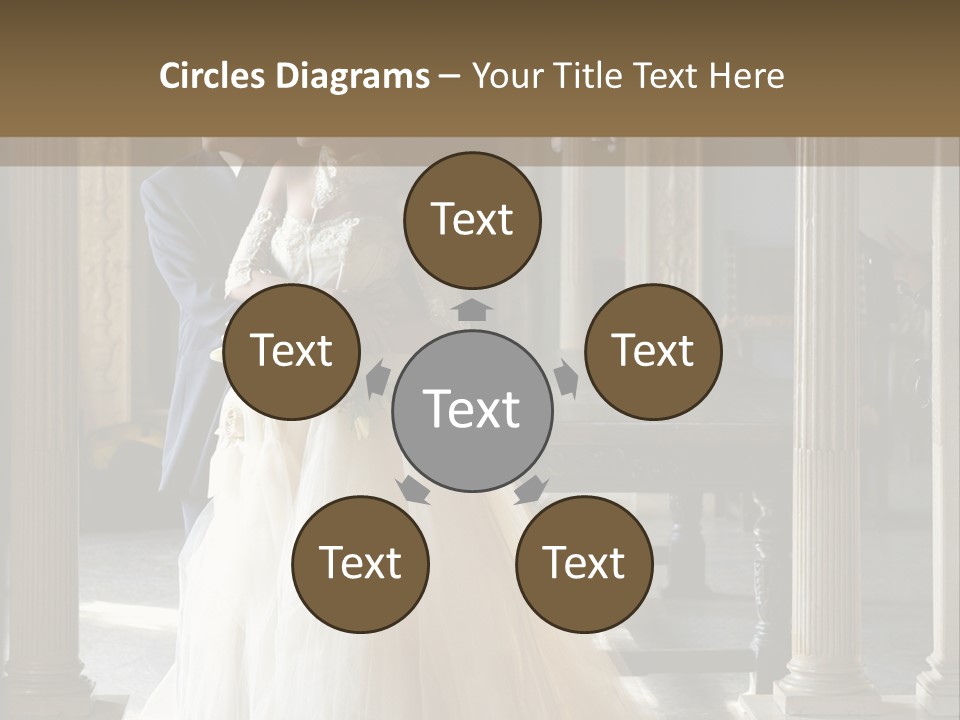 Bridegroom Bride Party PowerPoint Template