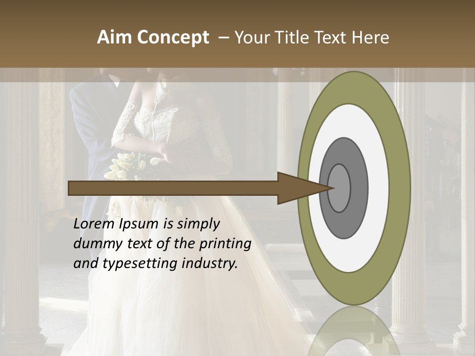 Bridegroom Bride Party PowerPoint Template