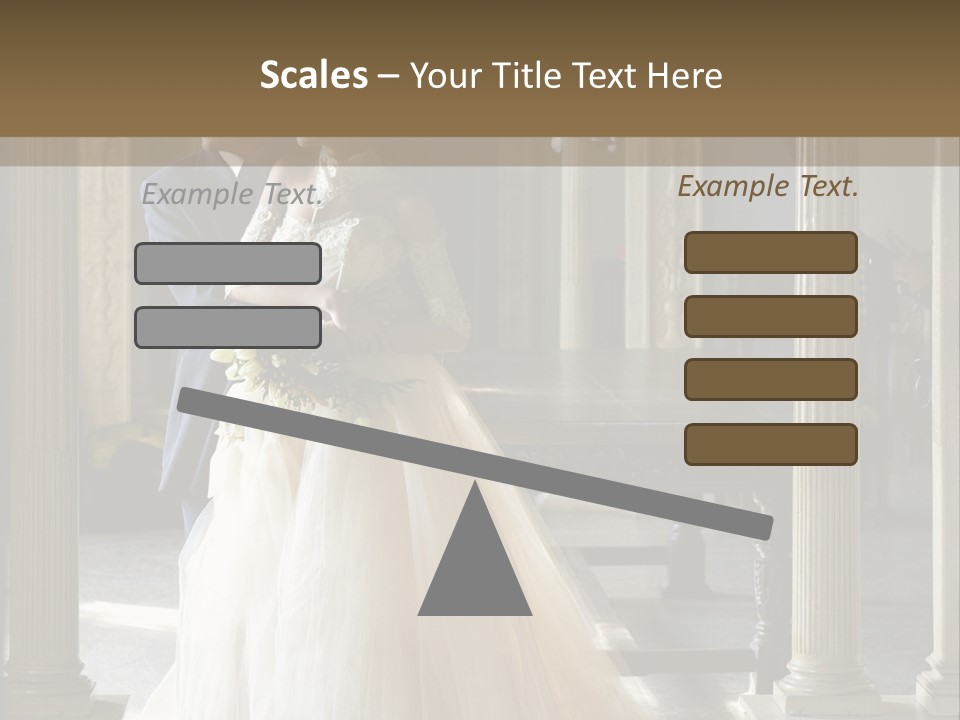 Bridegroom Bride Party PowerPoint Template