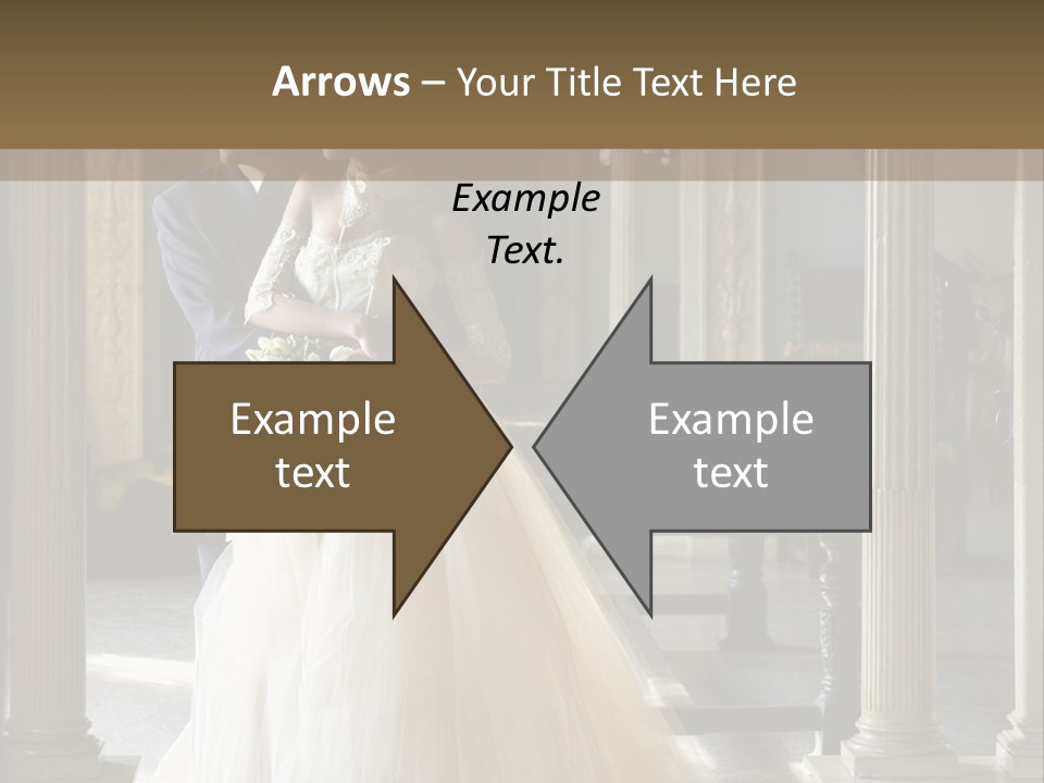 Bridegroom Bride Party PowerPoint Template