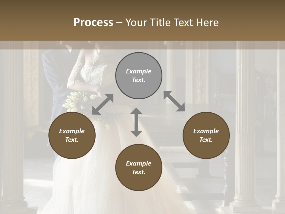 Bridegroom Bride Party PowerPoint Template