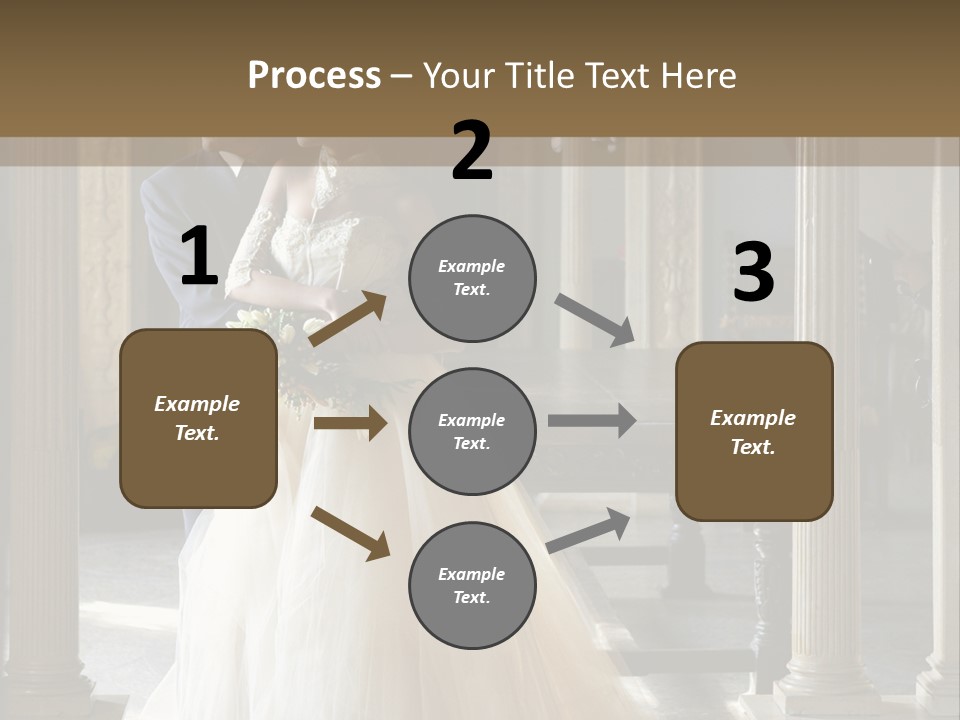 Bridegroom Bride Party PowerPoint Template