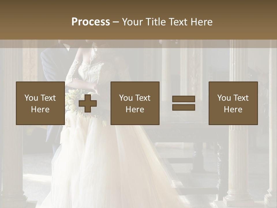 Bridegroom Bride Party PowerPoint Template