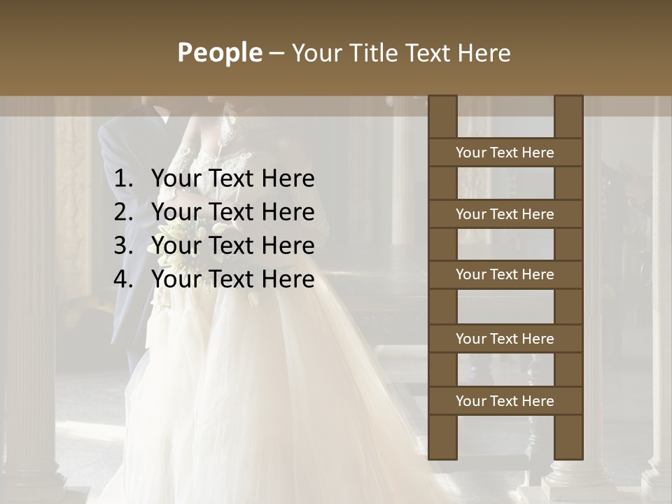 Bridegroom Bride Party PowerPoint Template