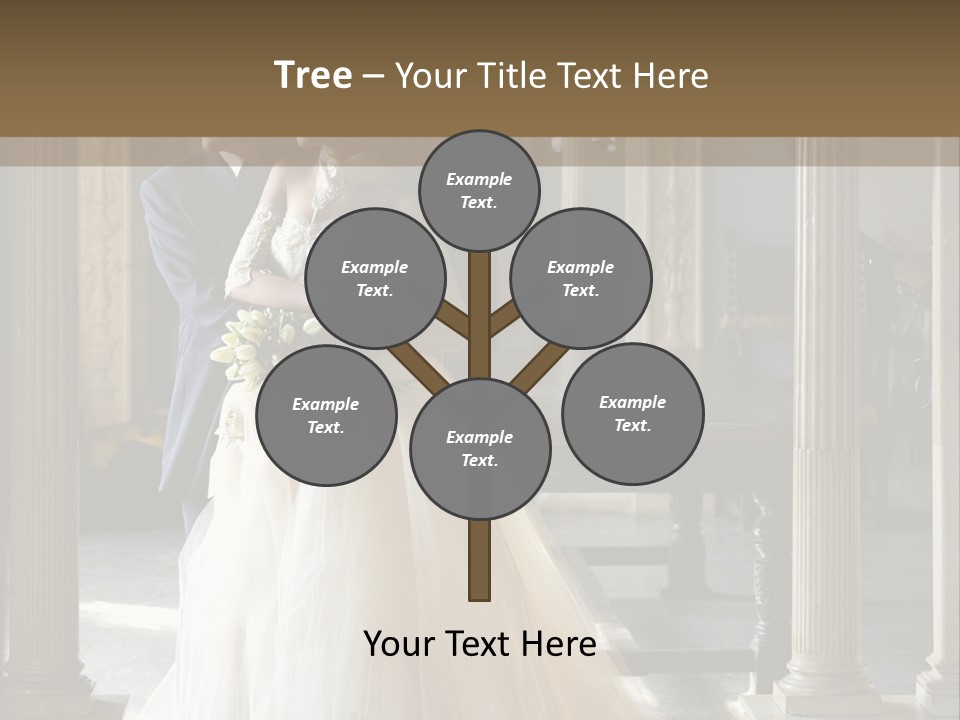 Bridegroom Bride Party PowerPoint Template