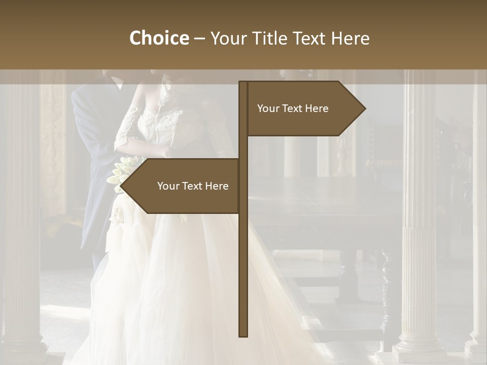 Bridegroom Bride Party PowerPoint Template