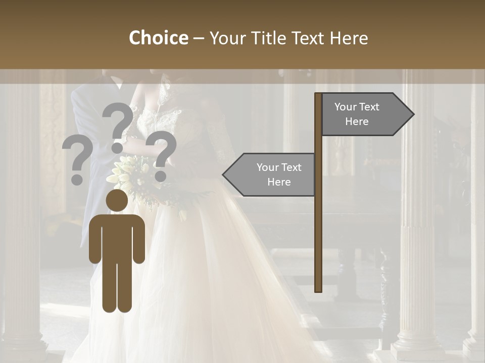 Bridegroom Bride Party PowerPoint Template